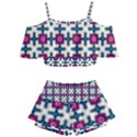 Geometric Kids  Off Shoulder Skirt Bikini View1