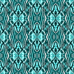 Turquoise Ethnic Ornament by FloraaplusDesign