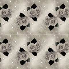 Grey Vintage Roses And Polka Dot by FloraaplusDesign