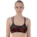 Tropical leaves Line Them Up Sports Bra View1
