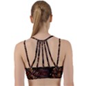 Tropical leaves Line Them Up Sports Bra View2
