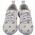 American Football Ball Motif Print Pattern Kids Athletic Shoes View1