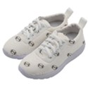 American Football Ball Motif Print Pattern Kids Athletic Shoes View2