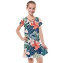 Tropical flowers Kids  Cross Web Dress View1