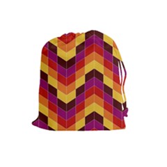Geometric  Drawstring Pouch (large)