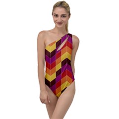 Geometric  To One Side Swimsuit by Sobalvarro
