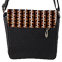 Snakeskin Flap Closure Messenger Bag (S) View1