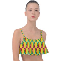 Digital Stars Frill Bikini Top