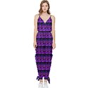 Violet Retro Sleeveless Tie Ankle Jumpsuit View1