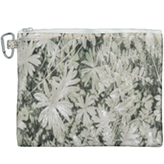 Pale Tropical Floral Print Pattern Canvas Cosmetic Bag (xxxl) by dflcprintsclothing