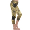 Black and gold Capri Winter Leggings  View3