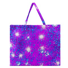Privet Hedge With Starlight Zipper Large Tote Bag by essentialimage