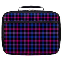 Bisexual Pride Checkered Plaid Full Print Lunch Bag by VernenInk