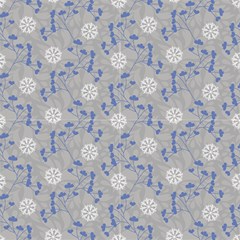 Winter Branches And Snowflakes On A Gray Background  by FloraaplusDesign