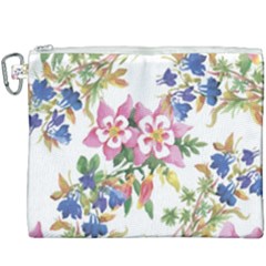 Garden Flowers Canvas Cosmetic Bag (xxxl) by goljakoff
