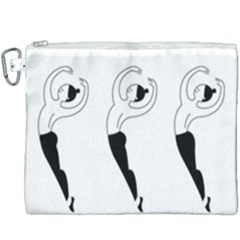Classical Ballet Dancers Canvas Cosmetic Bag (xxxl) by Mariart
