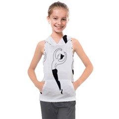 Classical Ballet Dancers Kids  Sleeveless Hoodie by Mariart