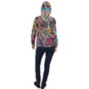 Mosaic pieces                                                    Women Hooded Front Pocket Windbreaker View2