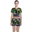 Drawn squares                                                    Crop Top and Shorts Co-Ord Set View1
