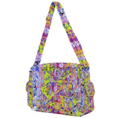 Green Blue Texture                                                   Buckle Multifunction Bag