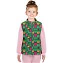 Rectangles on a green background                                                       Kid s Puffer Vest View1