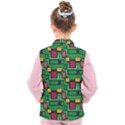 Rectangles on a green background                                                       Kid s Puffer Vest View2