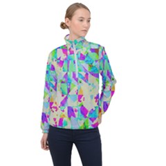 Watercolors Spots                                                          Women Half Zip Windbreaker