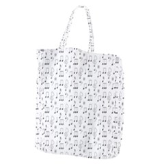 Music Notes Wallpaper Giant Grocery Tote by Mariart