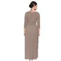 Beaver Brown - Quarter Sleeve Maxi Dress View2