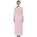 Soft Bubblegum Pink - Quarter Sleeve Maxi Dress View1
