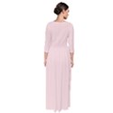 Soft Bubblegum Pink - Quarter Sleeve Maxi Dress View2