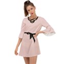 Soft Bubblegum Pink - Criss Cross Mini Dress View1