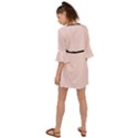 Soft Bubblegum Pink - Criss Cross Mini Dress View2