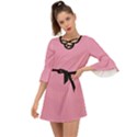Amaranth Pink - Criss Cross Mini Dress View1