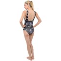Fractal Jewerly Cross Front Low Back Swimsuit View2