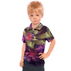 Fractal Flower Kids  Polo Tee