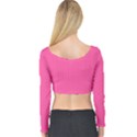 Brilliant Rose - Long Sleeve Crop Top View2