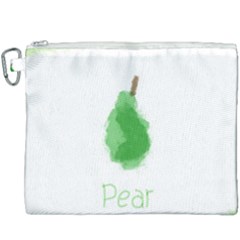 Pear Fruit Watercolor Painted Canvas Cosmetic Bag (xxxl) by Mariart