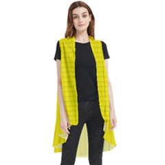 Aureolin - Sleeveless Chiffon Waistcoat Shirt