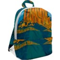Guadalupe Mountains National Park with El Capitan Peak Texas United States WPA Poster Art Color Zip Up Backpack View2
