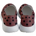 Large Black Polka Dots On Bole Brown - Women s Lightweight Slip Ons View4