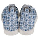 Azulejo style blue tiles Men s Mid-Top Canvas Sneakers View4