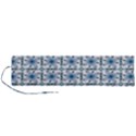 Azulejo style blue tiles Roll Up Canvas Pencil Holder (L) View1