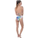 Illustrations Elephant Colorful Pachyderm Tie Strap One Piece Swimsuit View2