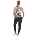 Dragon Animals Monster Cross Neck Velour Top View2