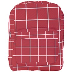 Red Plaid Full Print Backpack by goljakoff