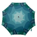 Illustration Of Palm Leaves Waves Mountain Hills Hook Handle Umbrellas (Large) View1