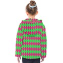 redgreenxmasdiomandssmall Kids  Hooded Puffer Jacket View2