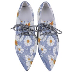 Chamomile Flower Pointed Oxford Shoes by goljakoff