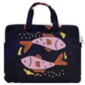 Fish Pisces Astrology Star Zodiac Double Pocket Laptop Bag View1